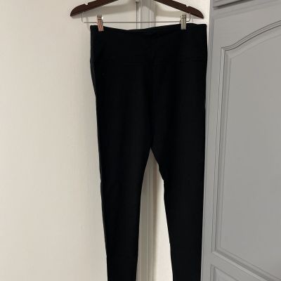 STYLE & CO Pants Women's Size L BLACK Stretch Cotton Cropped Leggings